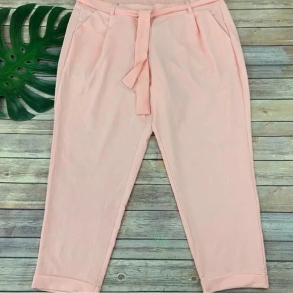 PINK TORRID CROPPED PANTS NWOT SIZE 3 - Picture 2 of 5